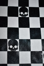 Checkerboard Skull Bandana