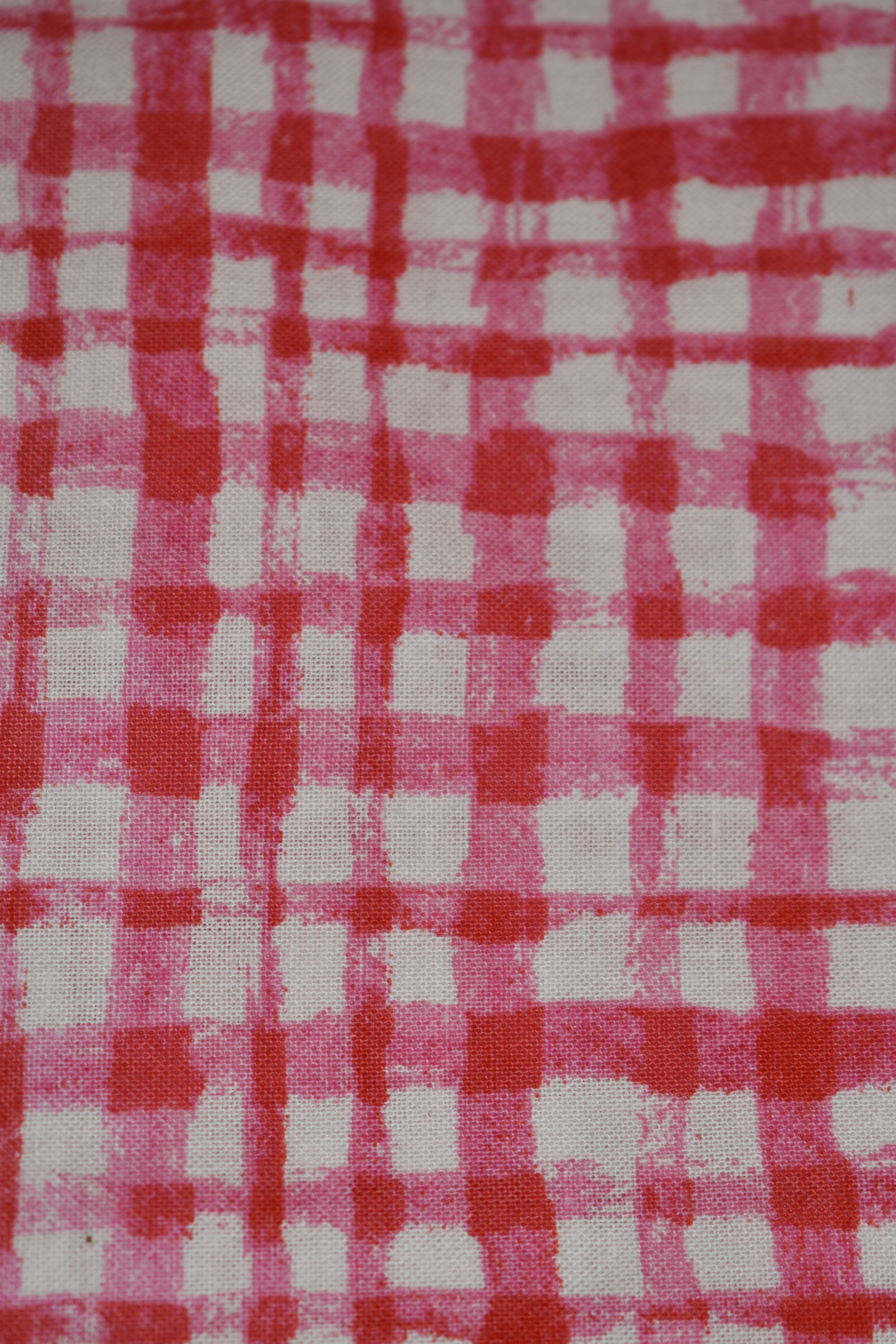 Pink Abstract Plaid Bandana