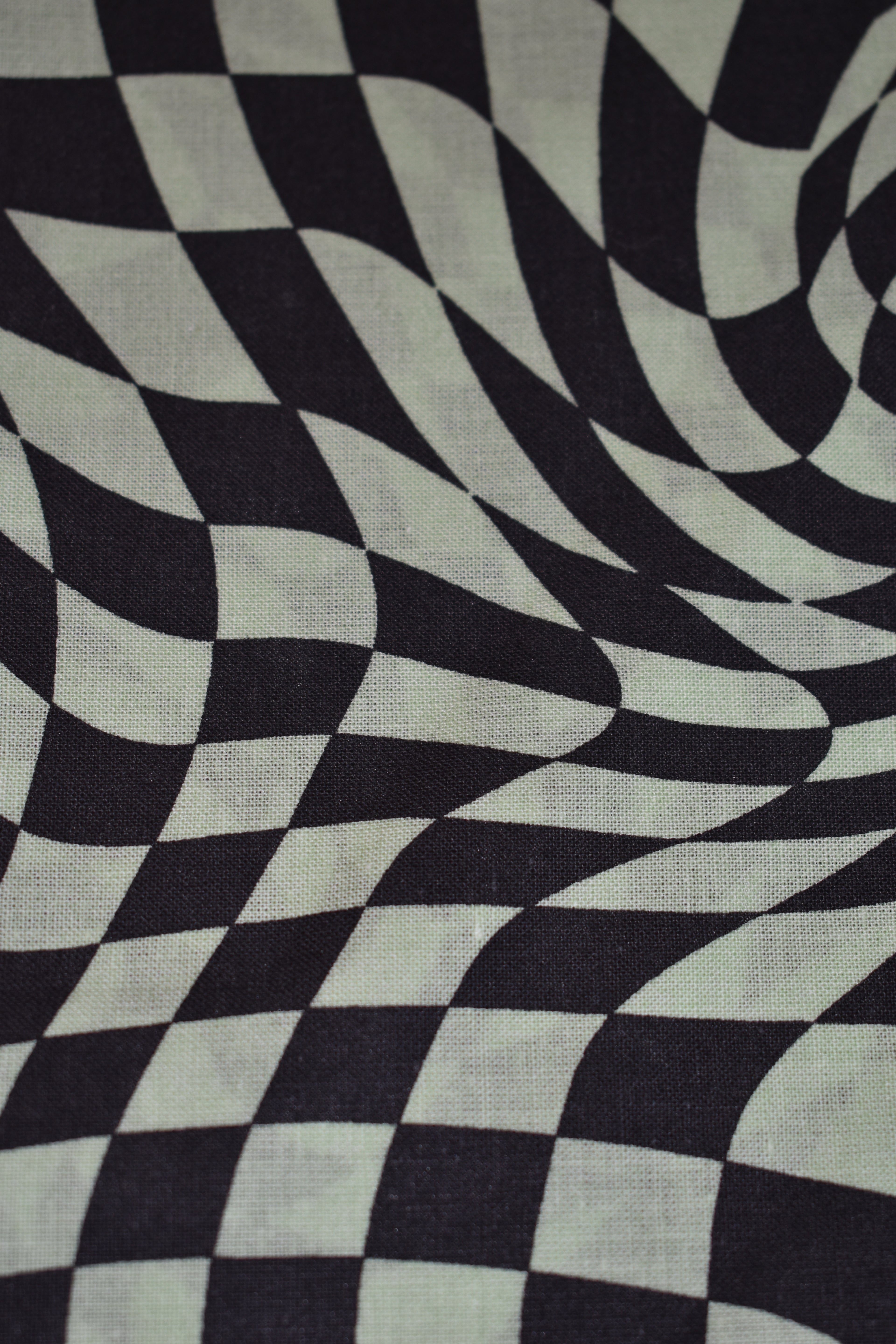 Wavy Checkerboard Bandana