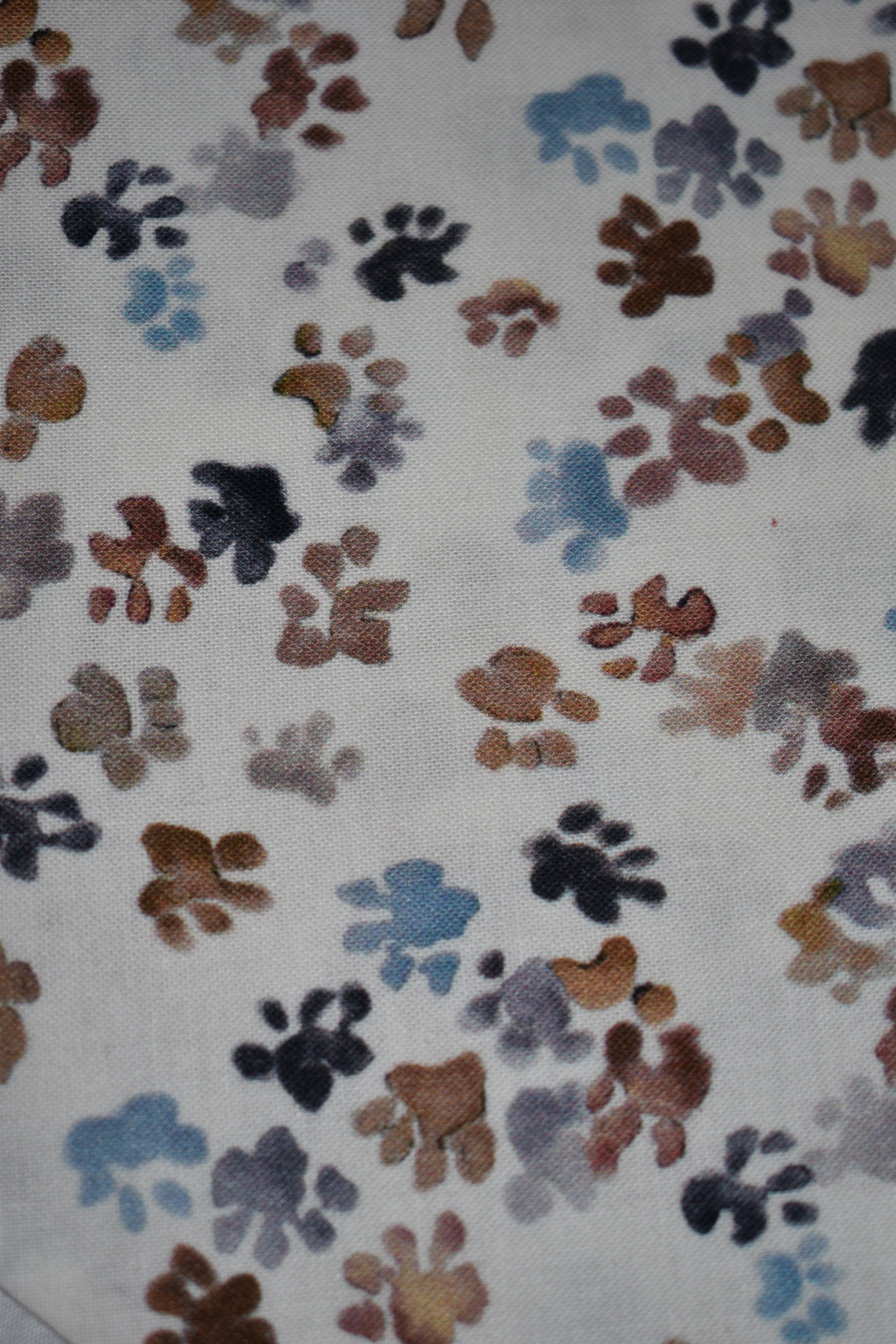 Neutral Paw Prints Bandana