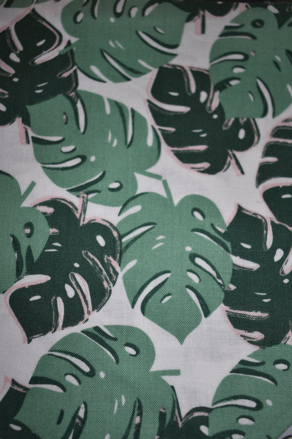 Green Monstera Leaves Bandana