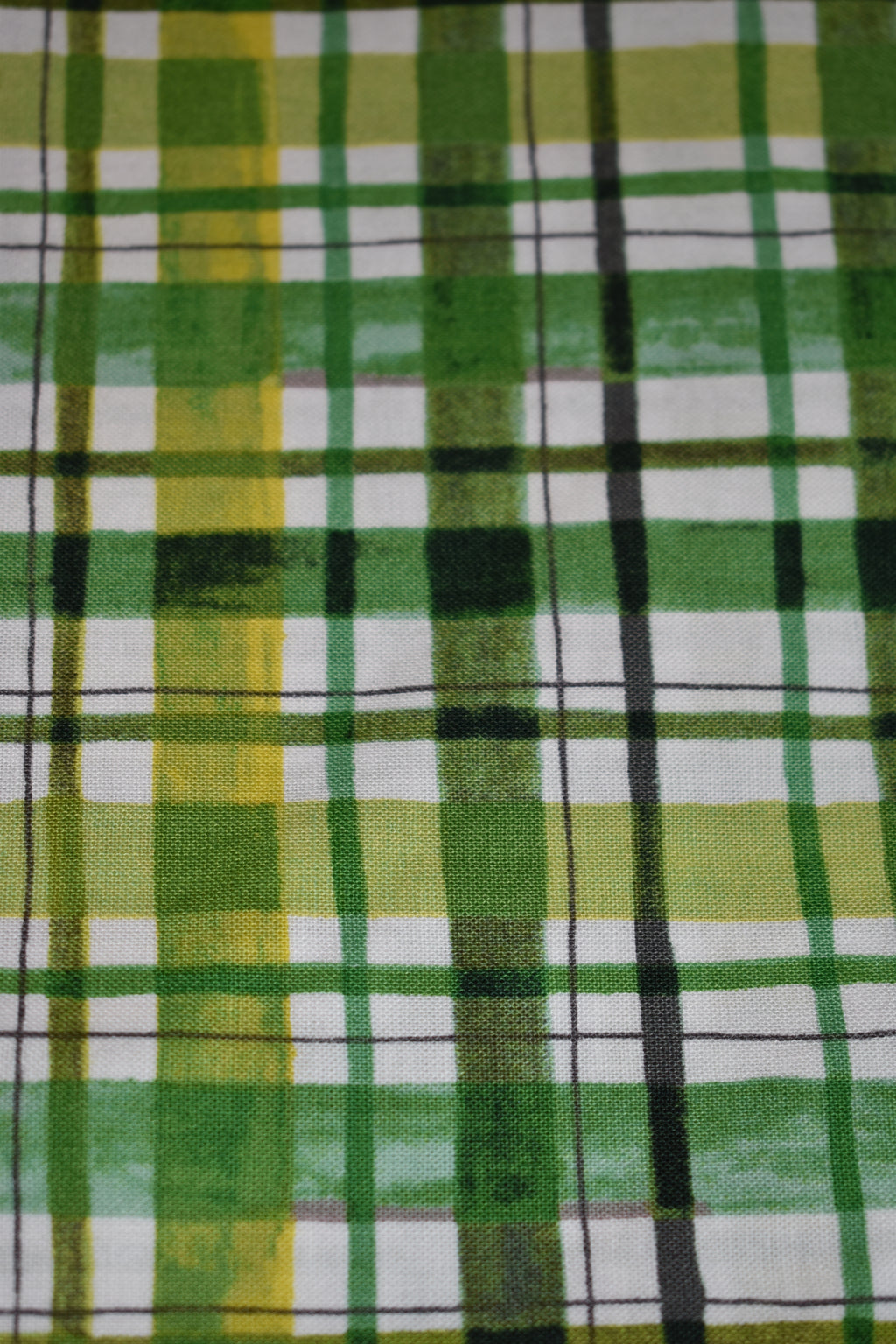 Green Abstract Plaid Bandana