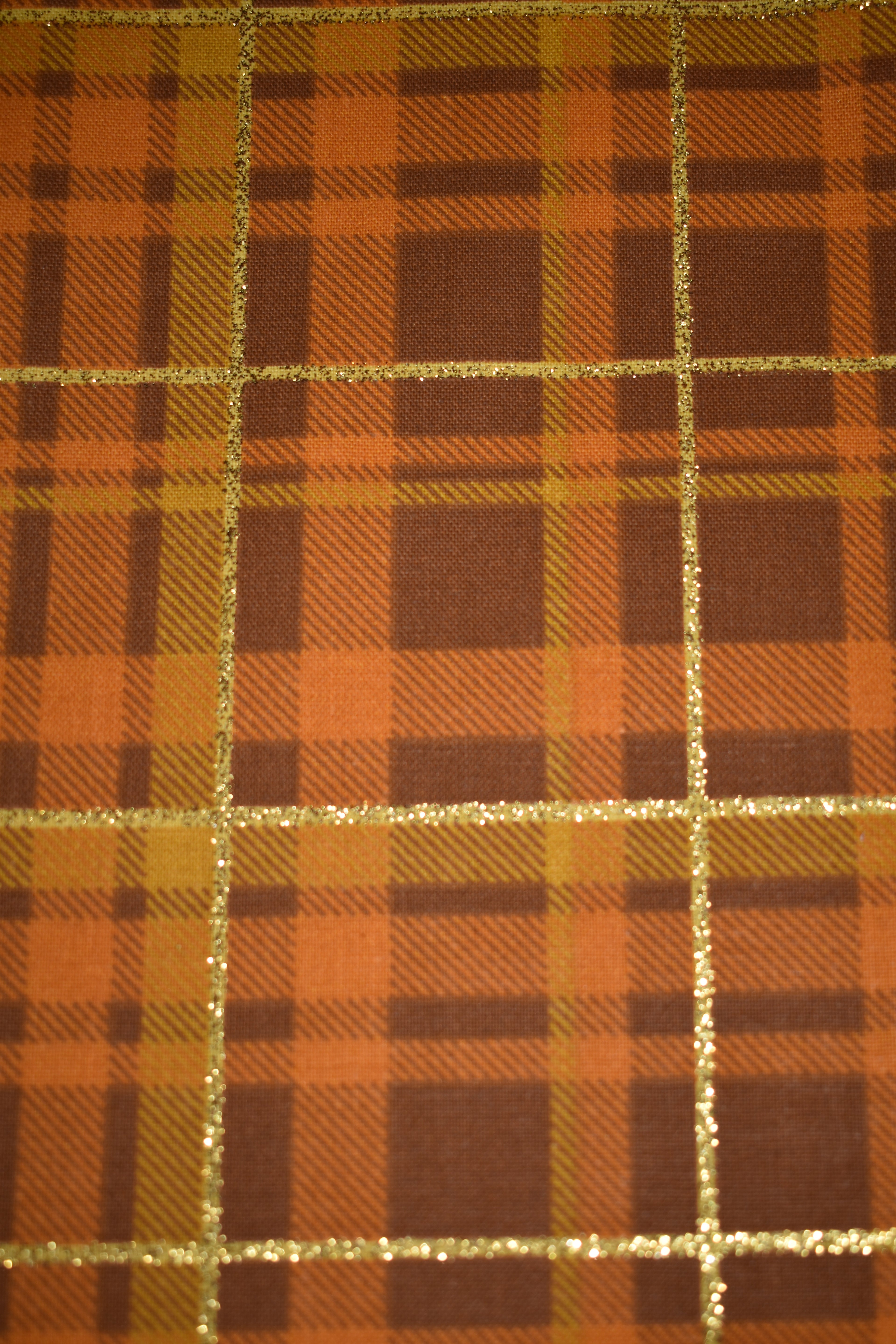 Fall Glitter Plaid Bandana
