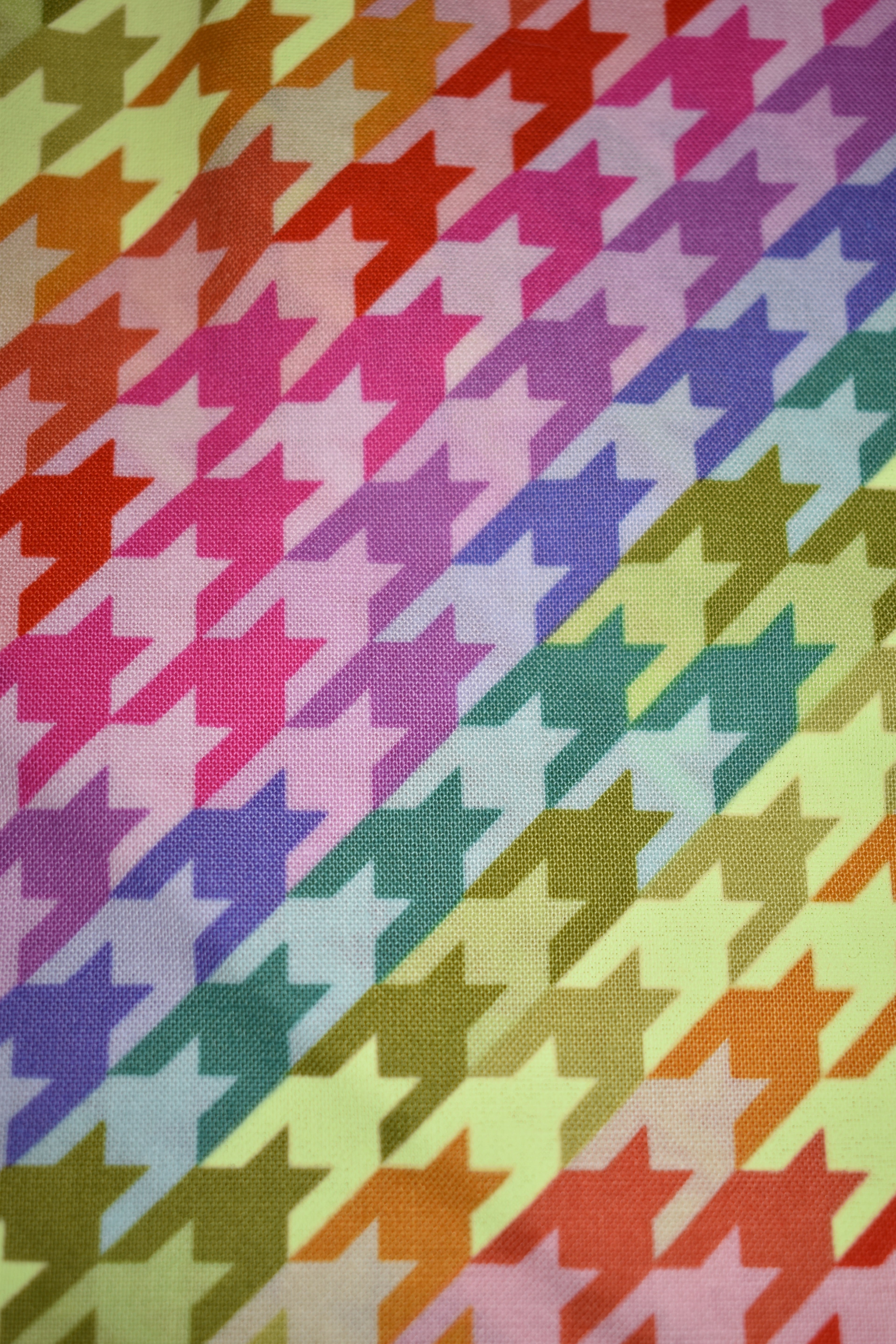 Rainbow Houndstooth Bandana