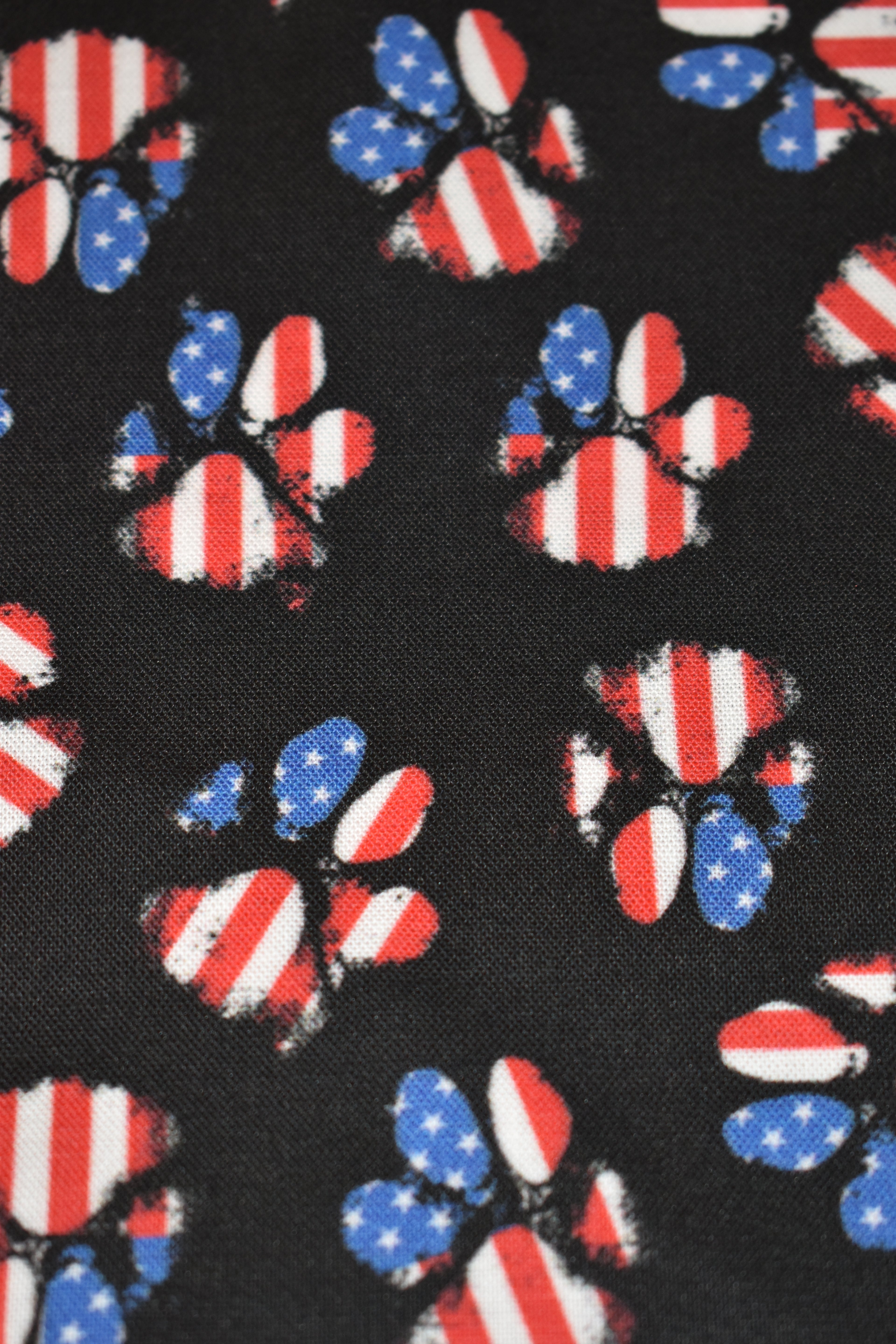Paw Print Flag Bandana